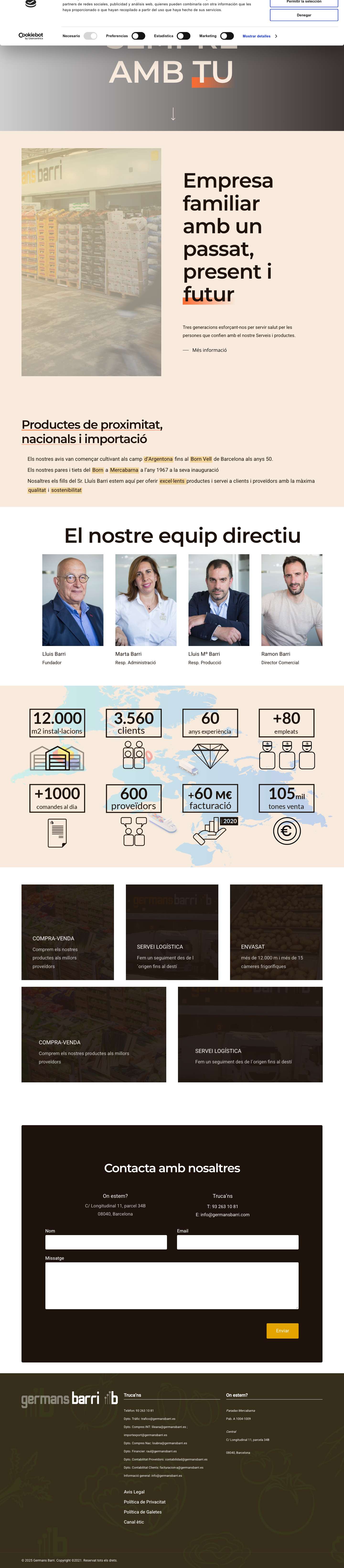 Germans Barri – Germans Barri | Distribuidor de verduras y fruta - Full Screenshot