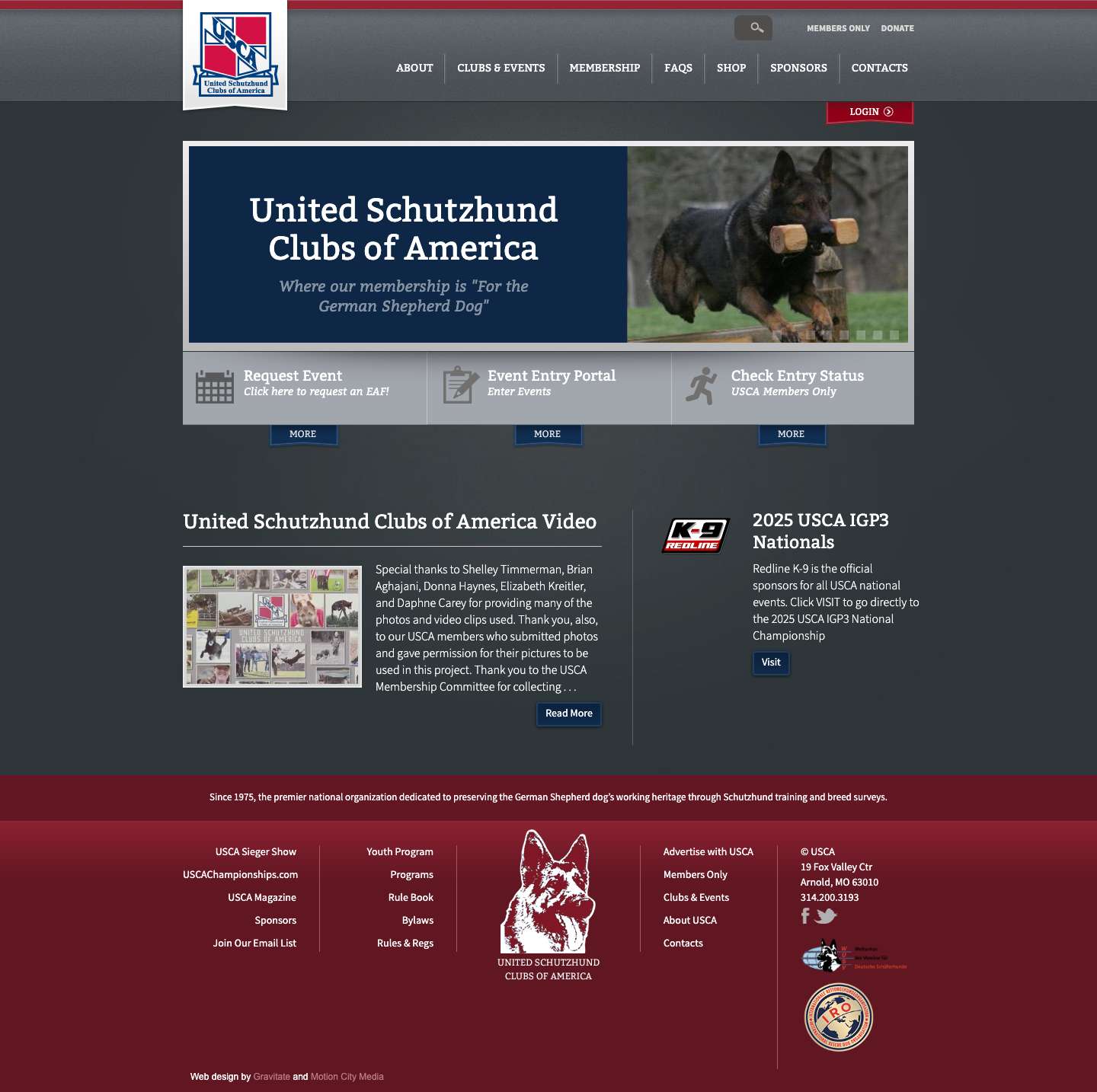 United Schutzhund Clubs of America | German Shepherd Dog Trainers & BreedersUnited Schutzhund Clubs of America | German Shepherd Dog Trainers & Breeders - Full Screenshot