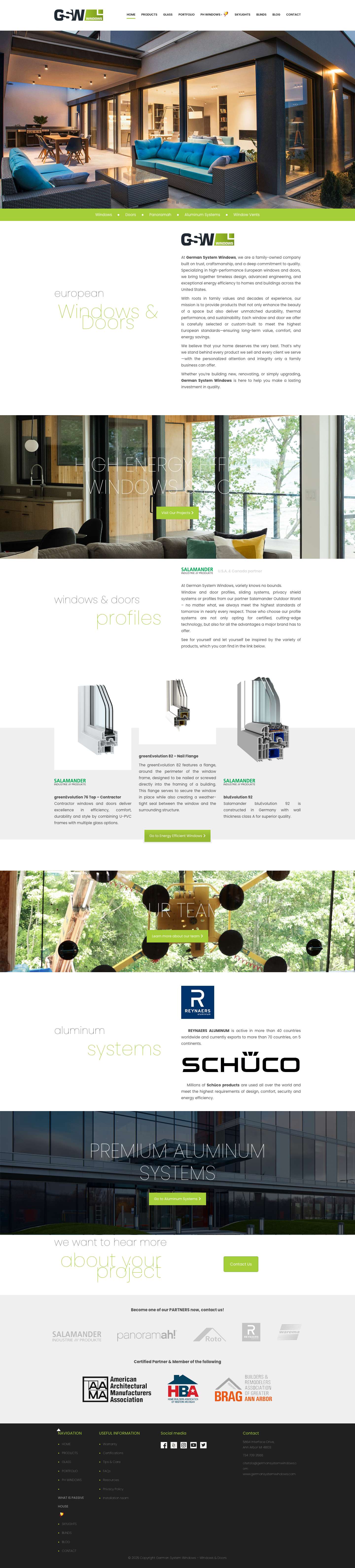 Home - German System Windows - WIndows & Doors - Full Screenshot