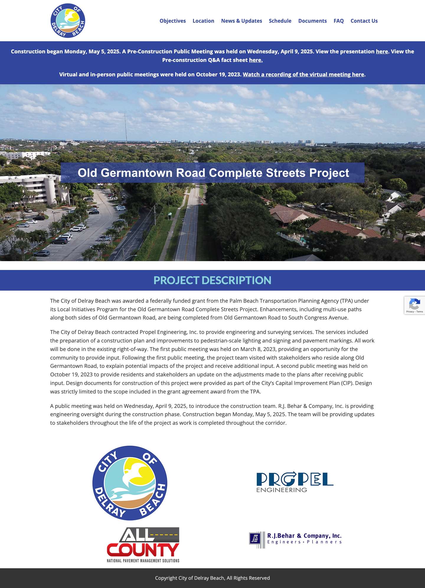 Germantown Road Improvements - Full Screenshot