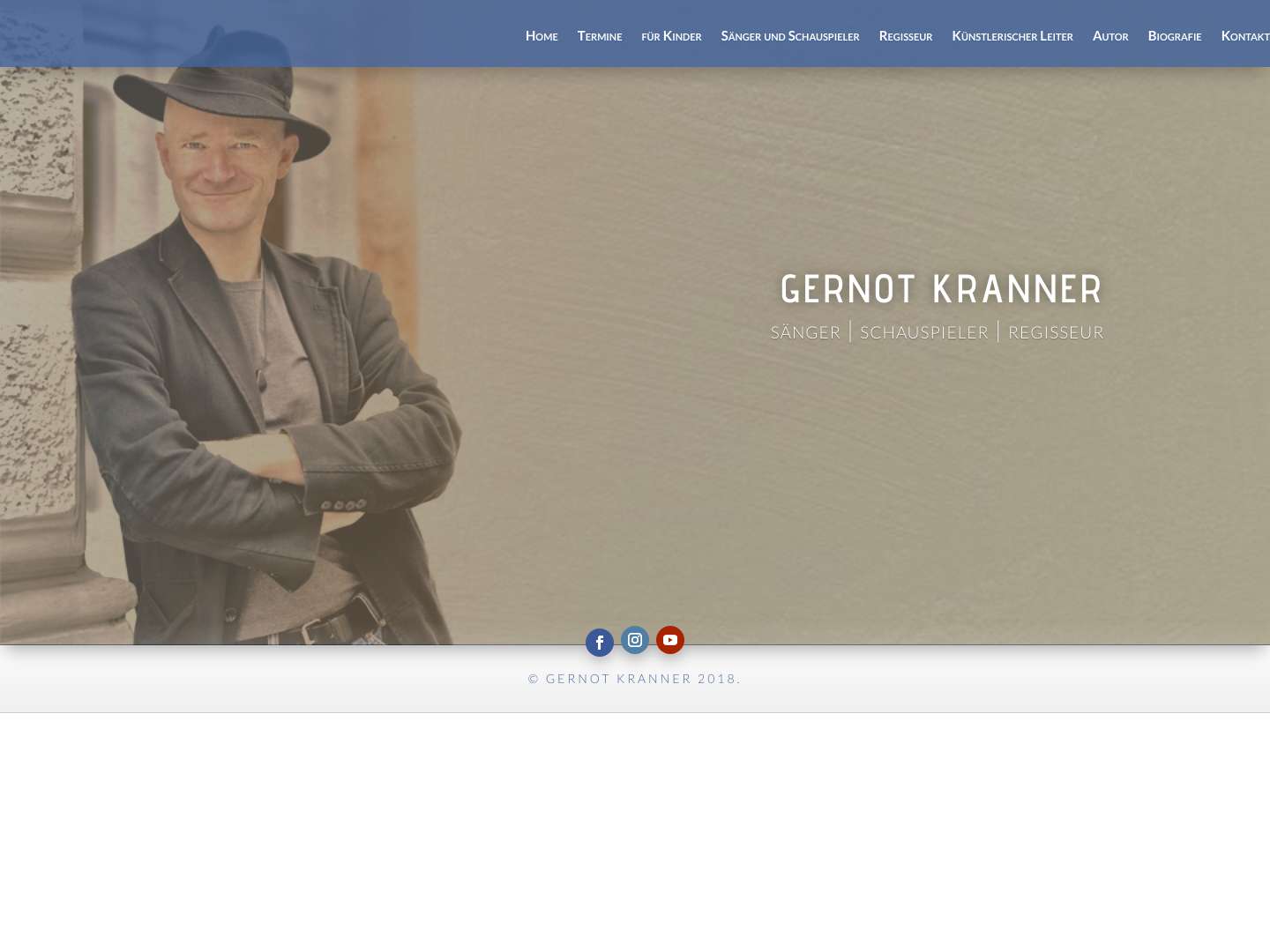 Gernot Kranner. Sänger | Schauspieler | Regisseur - Full Screenshot