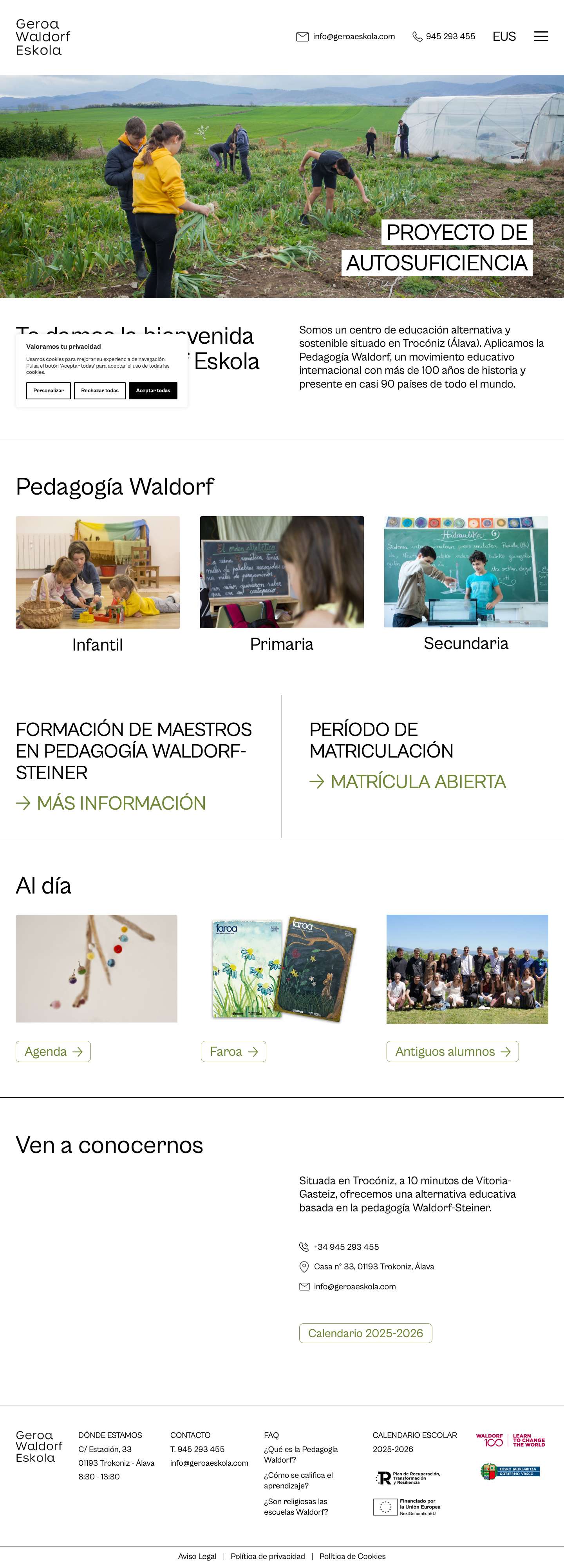 Geroa Waldorf Eskola - Full Screenshot