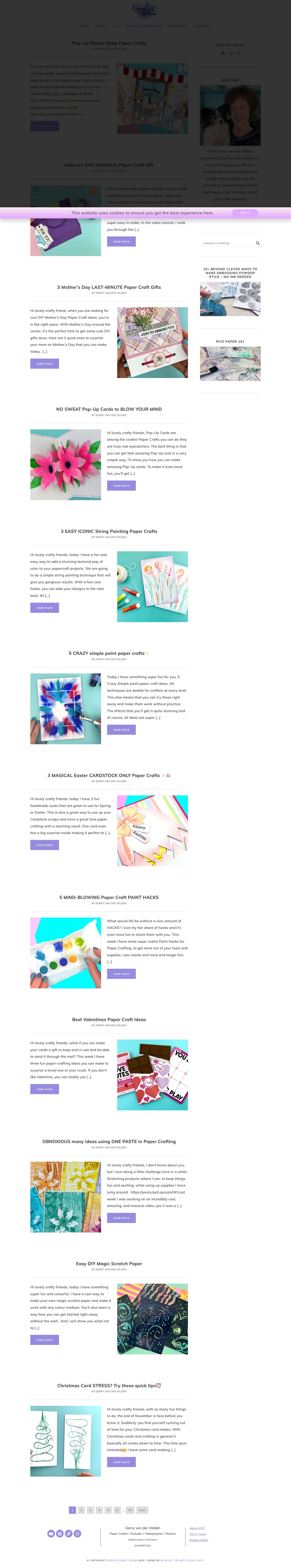 Gerry's Craft Room - Fresh And Clever Techniques - Full Screenshot