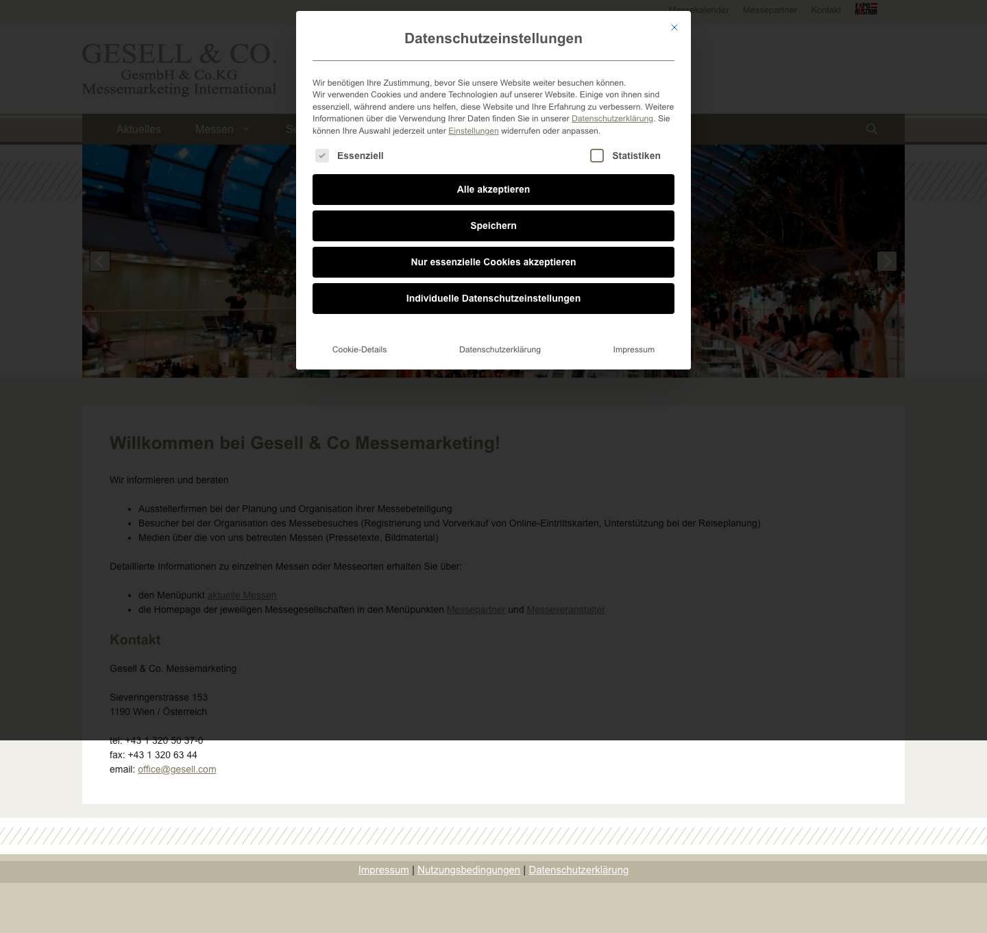 Willkommen bei Gesell & Co Messemarketing! - Gesell.com - Full Screenshot
