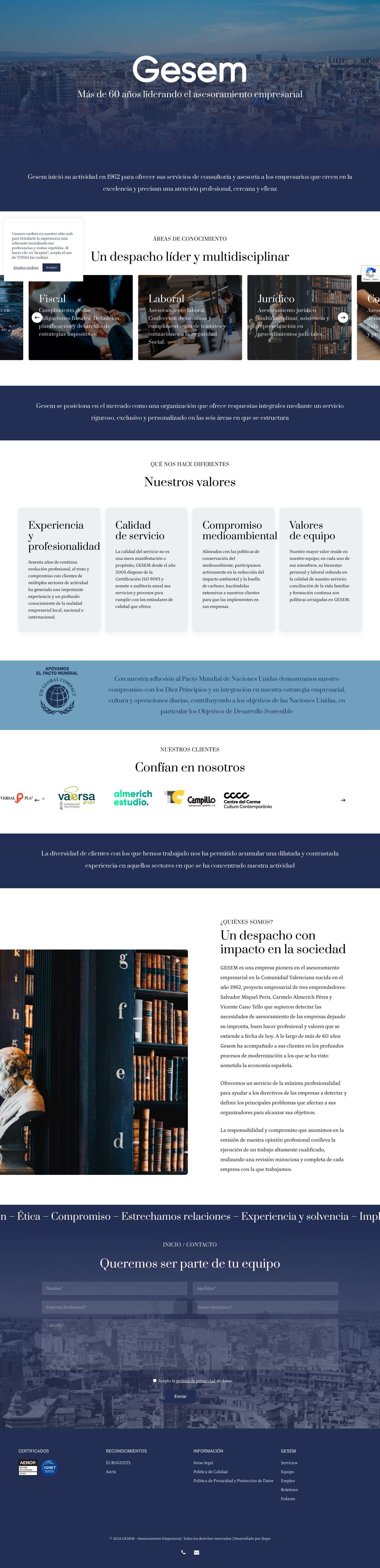 HOME – GESEM - GESEM - Asesoramiento Empresarial - Full Screenshot
