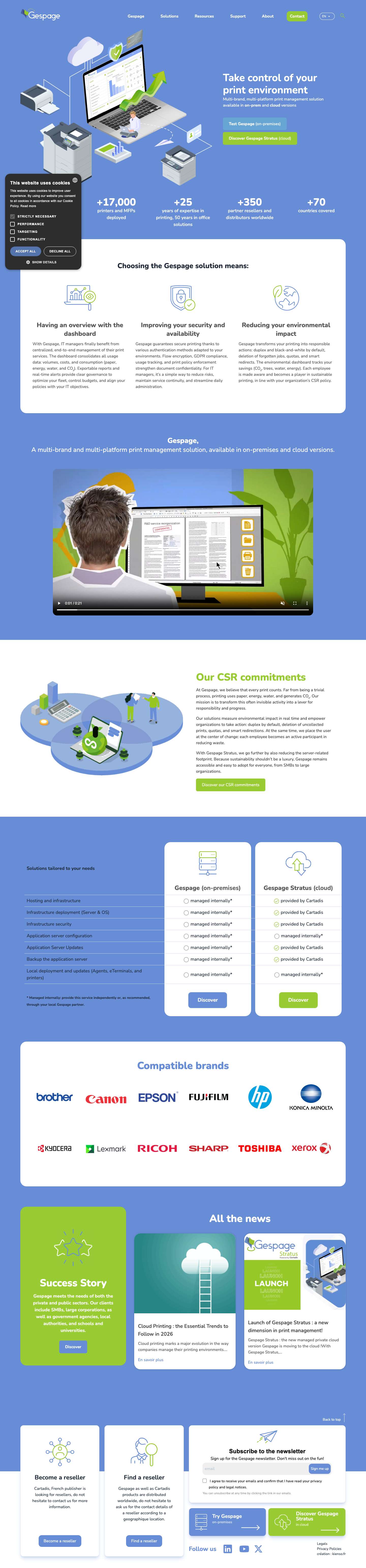 Take control of your printing Gespageyoutube - Full Screenshot