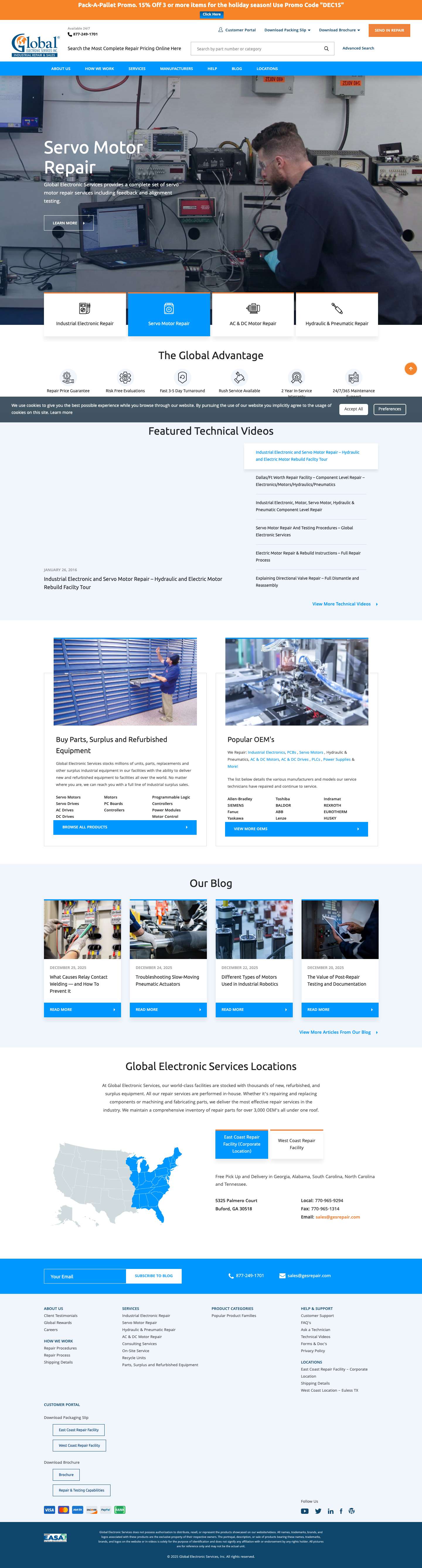 Electronic Equipment Repair | 2-Year Warranty & Price Guarantee - Full Screenshot