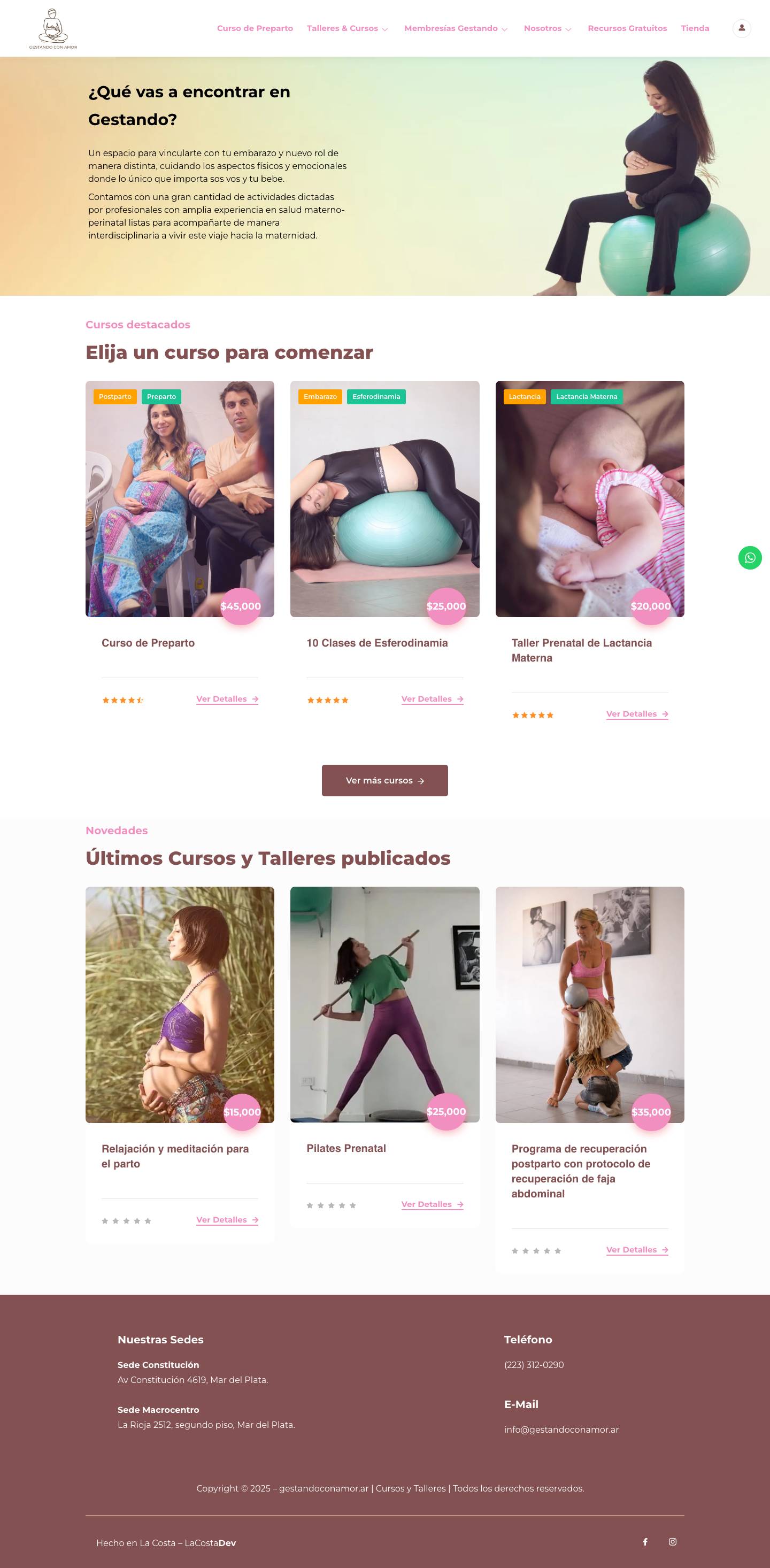 Inicio - Gestando con Amor - Full Screenshot