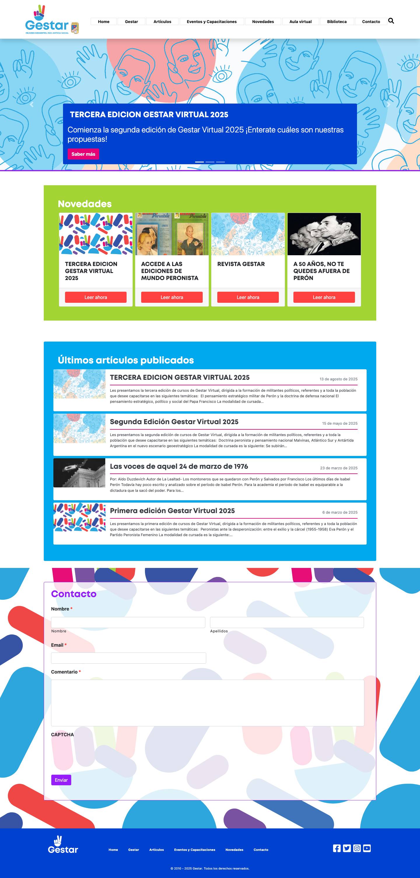 Instituto Gestar - Gestar - Full Screenshot