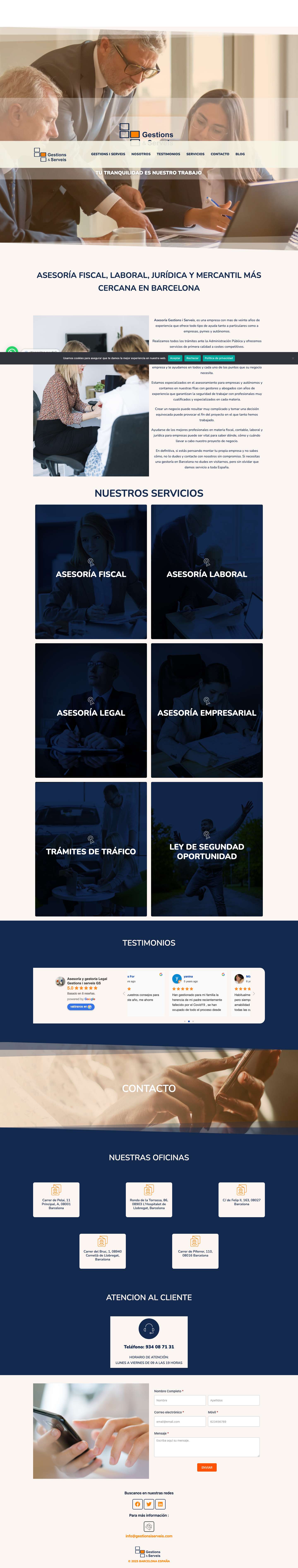 Gestioniserveis - Gestions i serveis - Full Screenshot