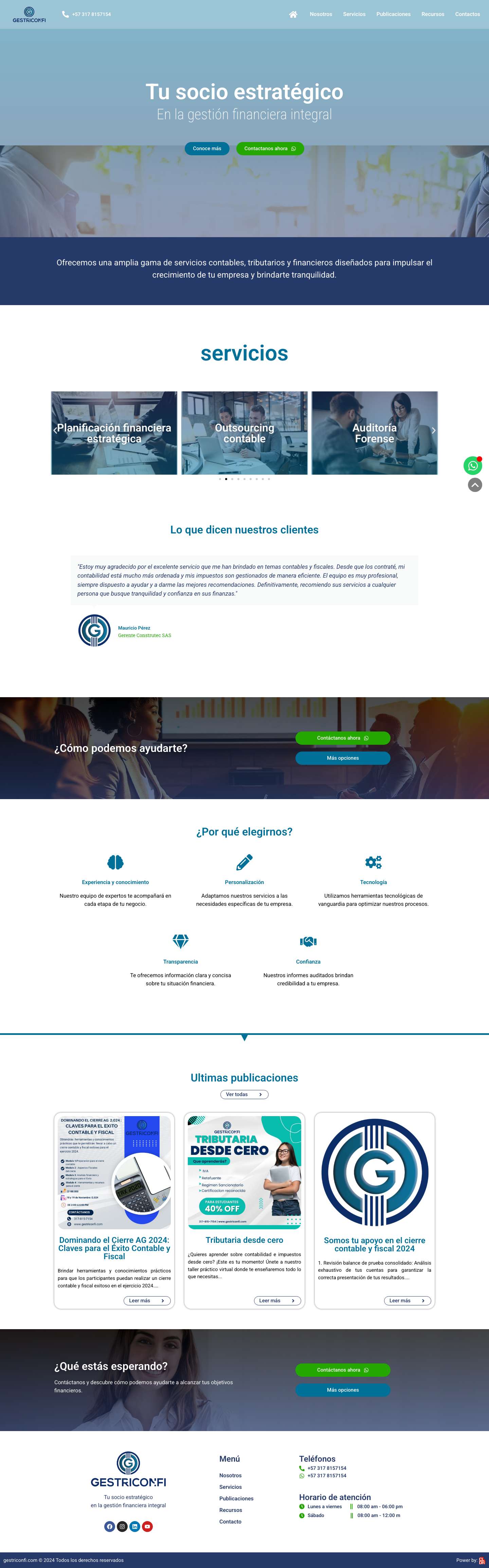 Inicio - Gestriconfi - Full Screenshot