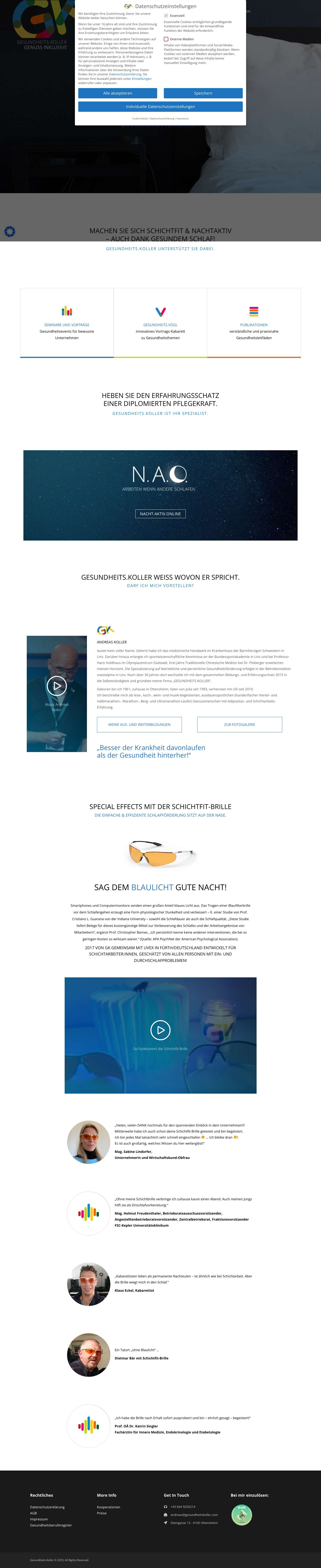 Gesundheits.Koller – Gesundheitsförderung - Full Screenshot