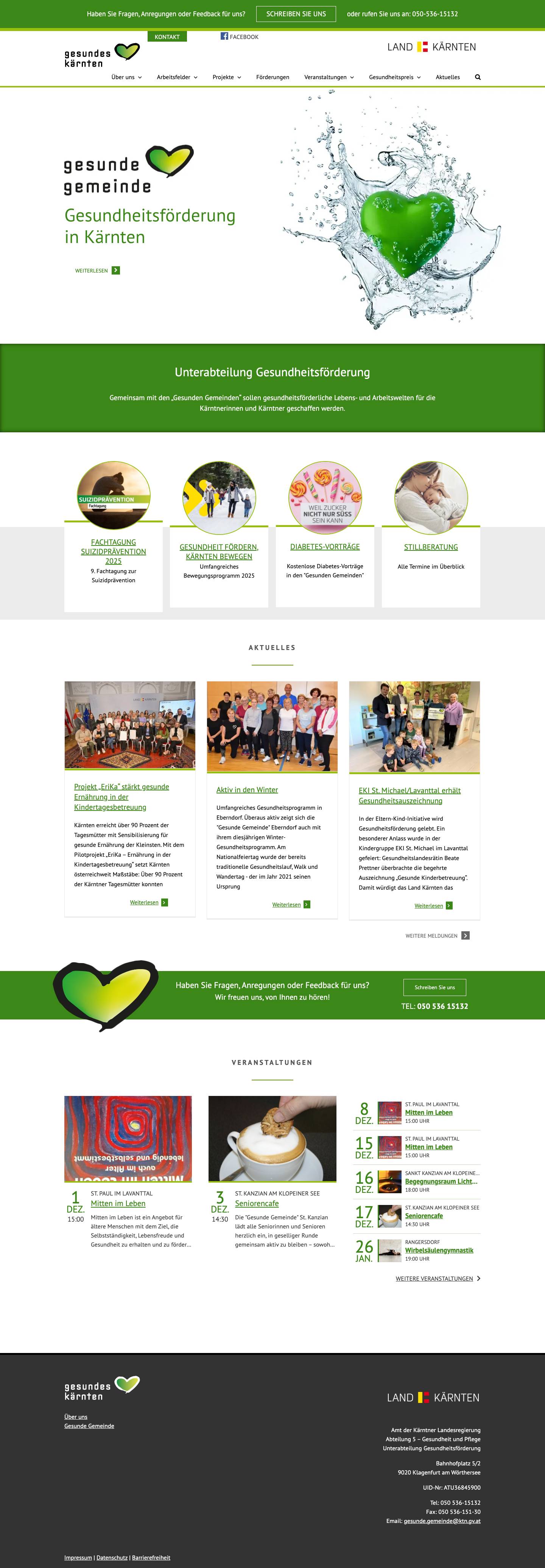 Gesundes Kärnten - Full Screenshot