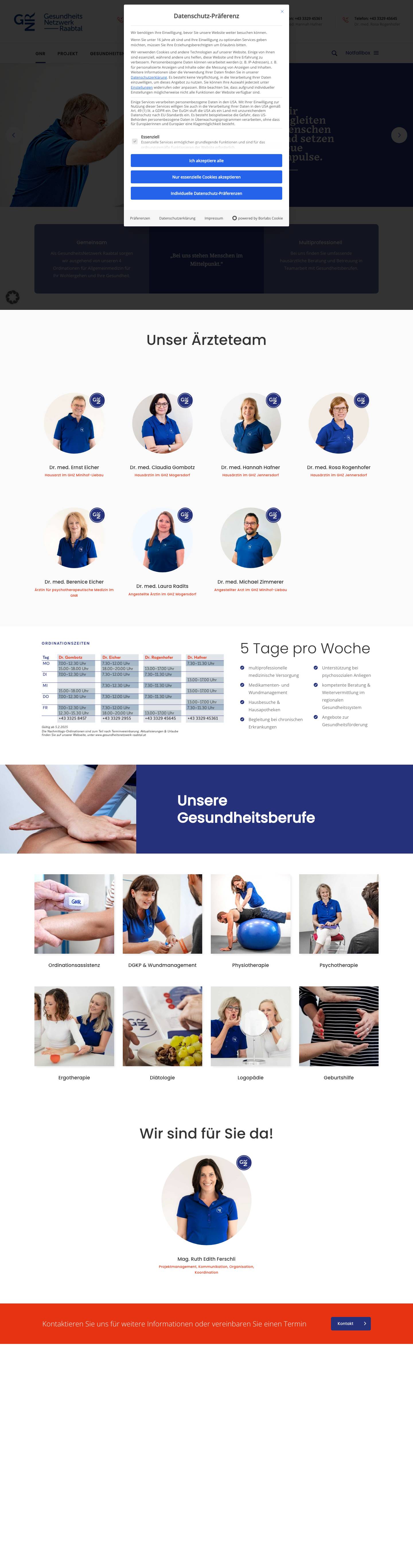 Gesundheits Netzwerk Raabtal – Wir begleiten Menschen und setzen neue Impulse. - Full Screenshot