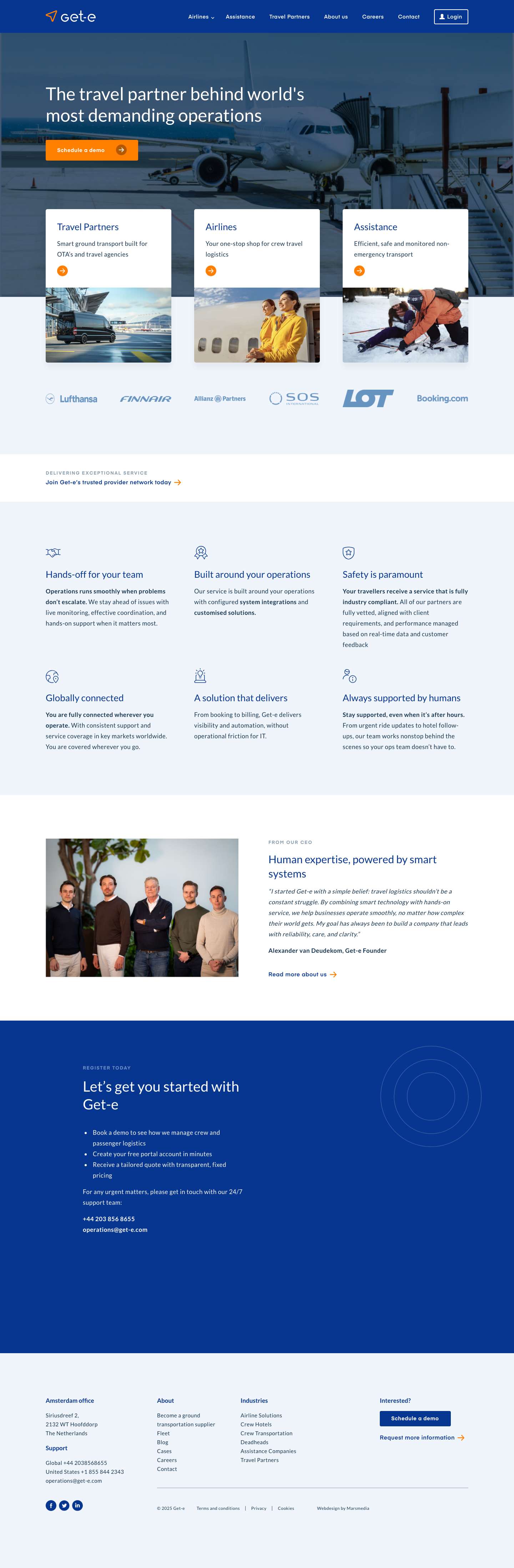 Global Travel Partner | Hotels and Transportation - Full Screenshot