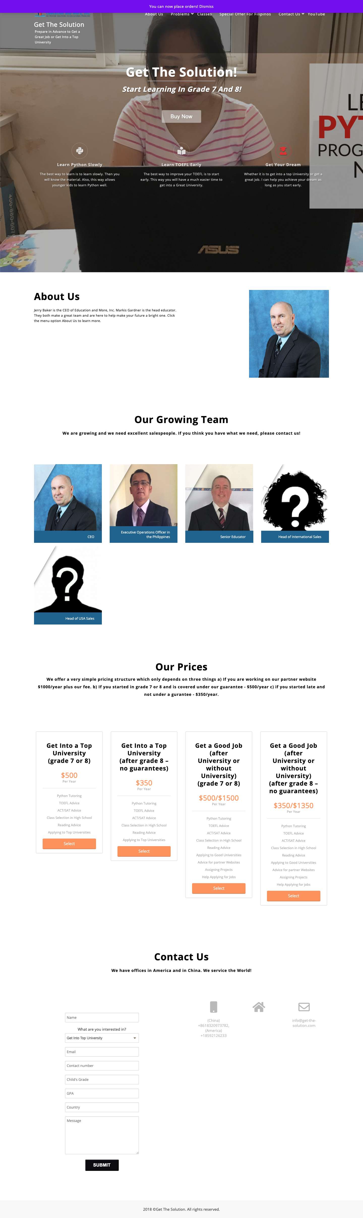 Get The Solution – Prepare in Advance to Get a Great Job or Get Into a Top University - Full Screenshot