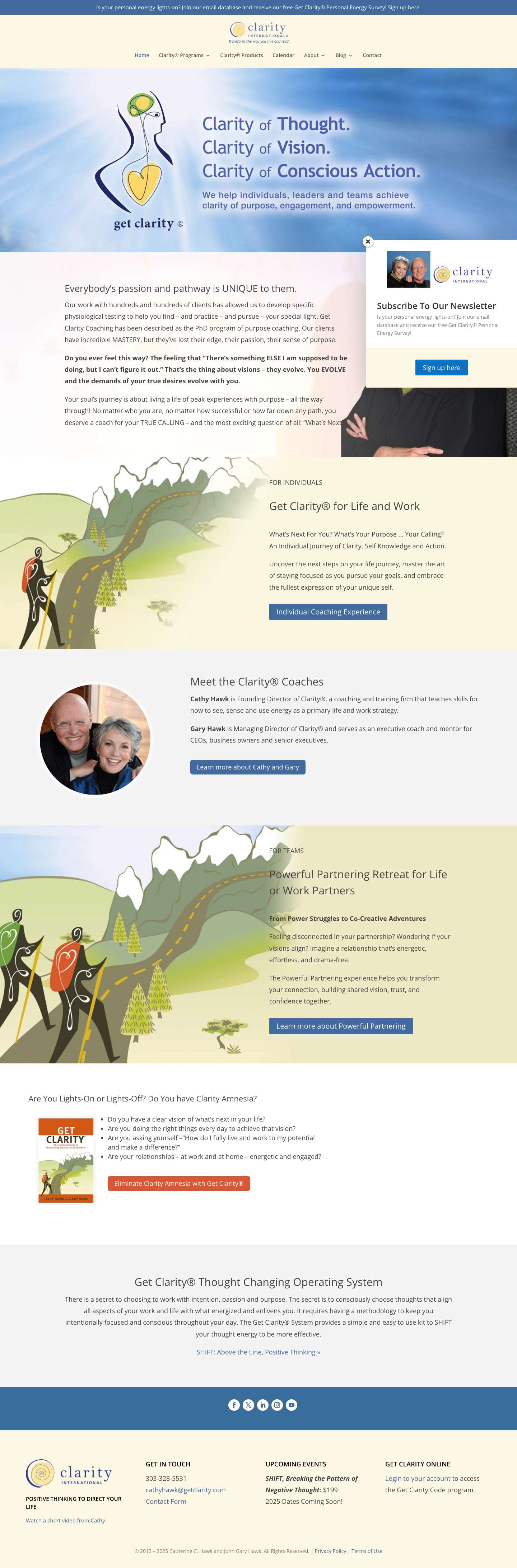 Home - Clarity International - Full Screenshot