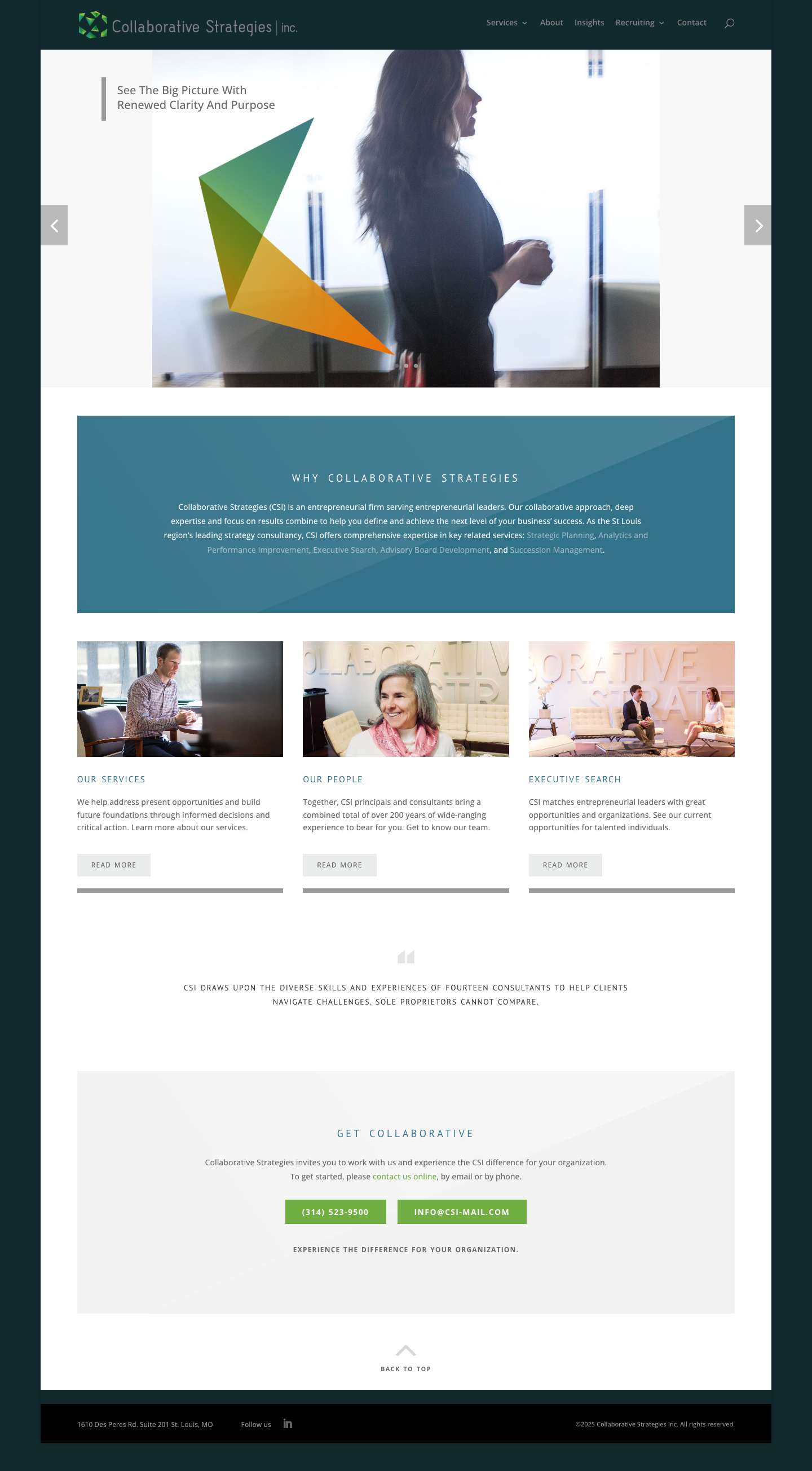 Home - Collaborative Strategies Inc - Full Screenshot