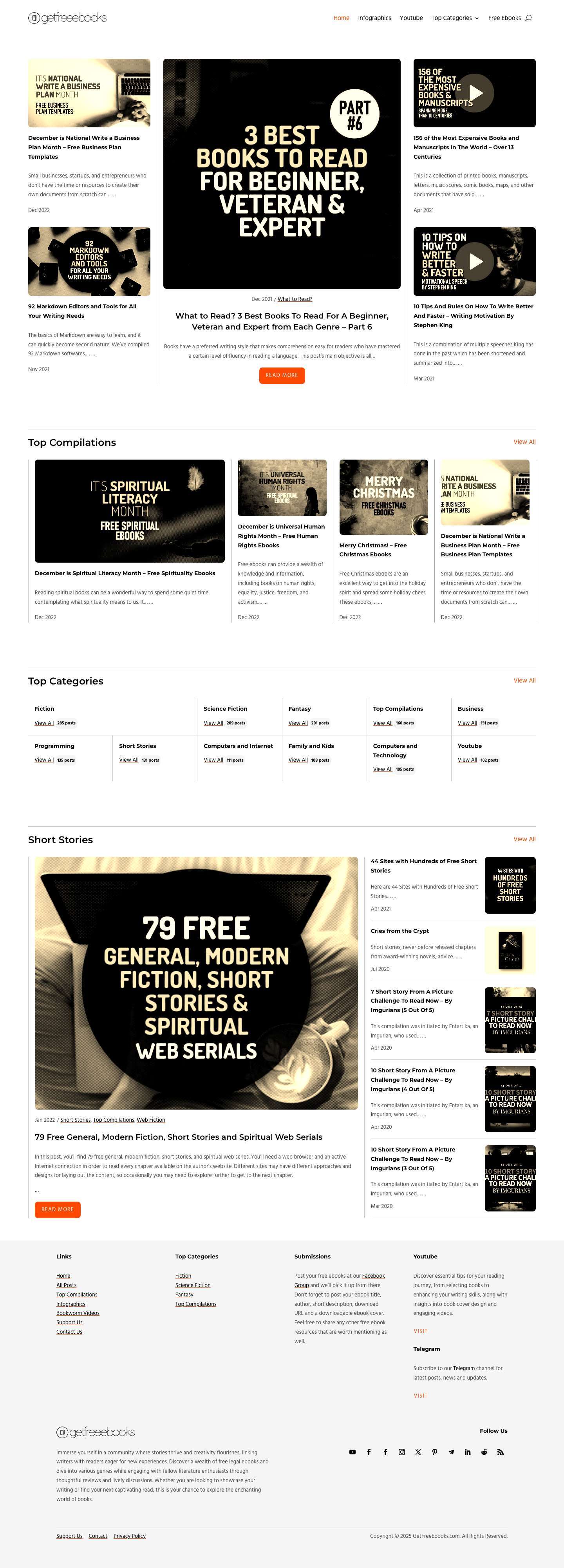 Download Free Ebooks, Legally - Readers and writers unite! - Full Screenshot