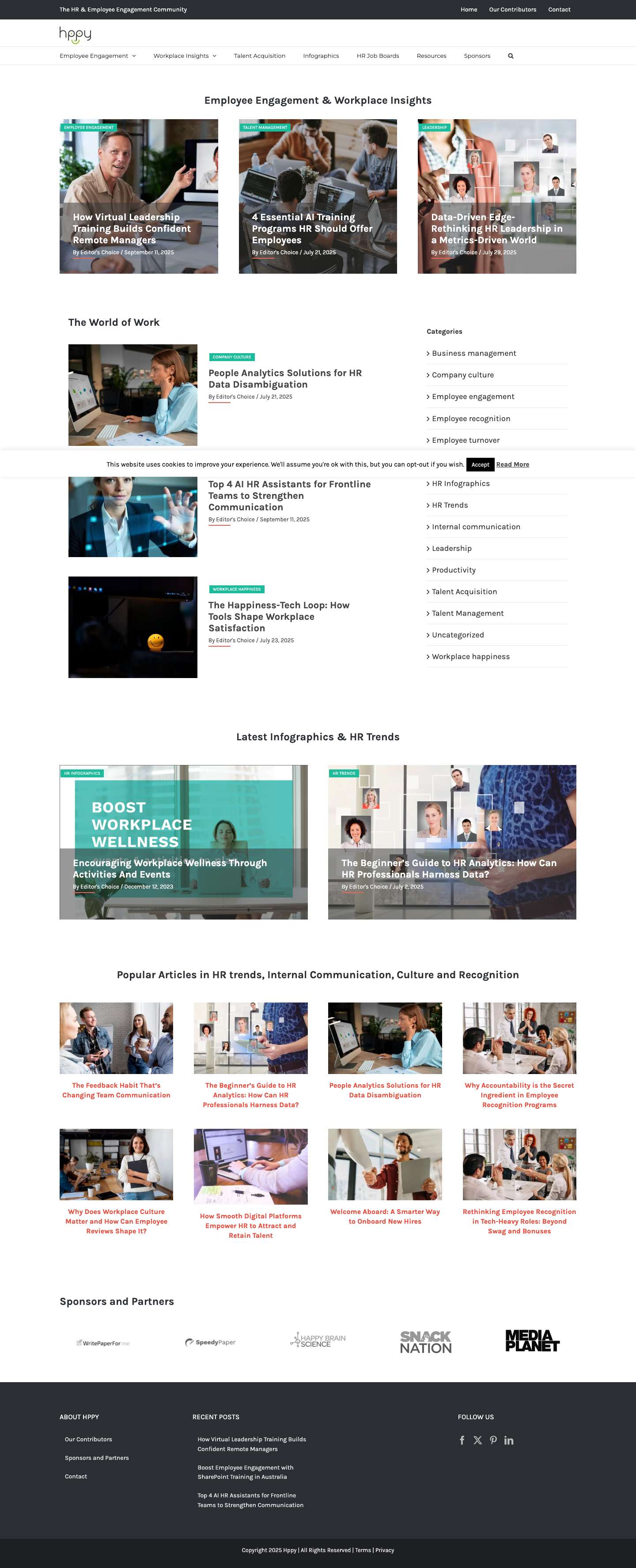Hppy | HR & Employee Engagement News and Resources - Full Screenshot