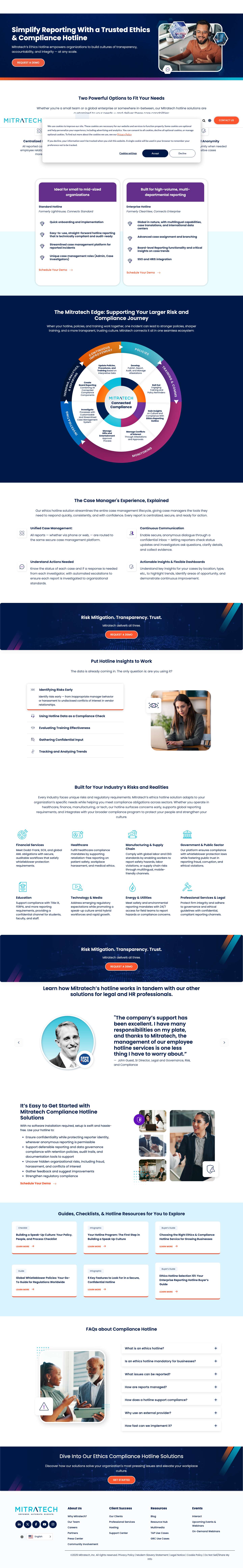 Ethics Hotline Software | Anonymous Reporting & Compliance - Full Screenshot