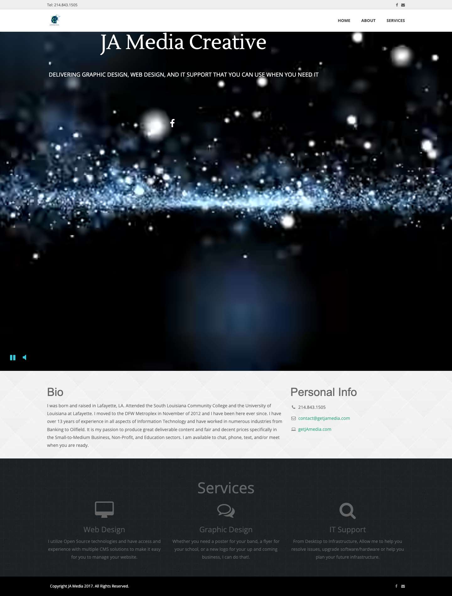 JAMedia Creative - Full Screenshot