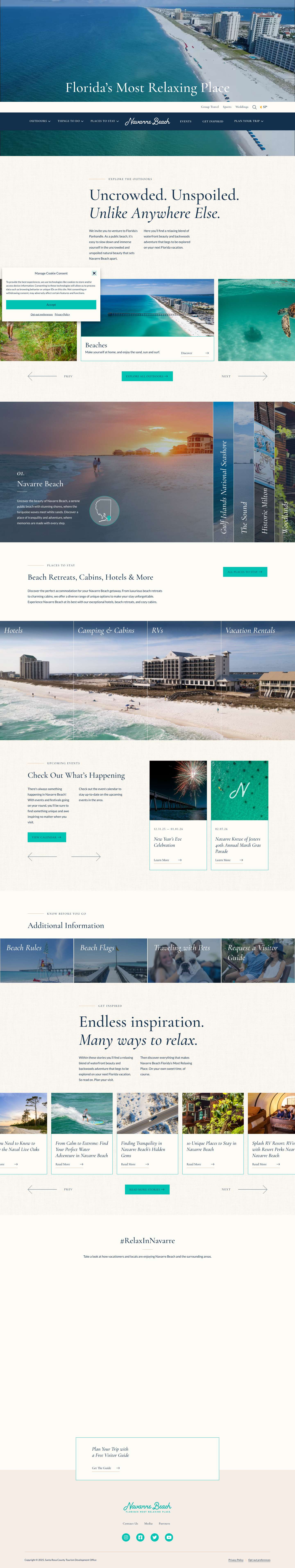 Navarre Beach | Home - Full Screenshot