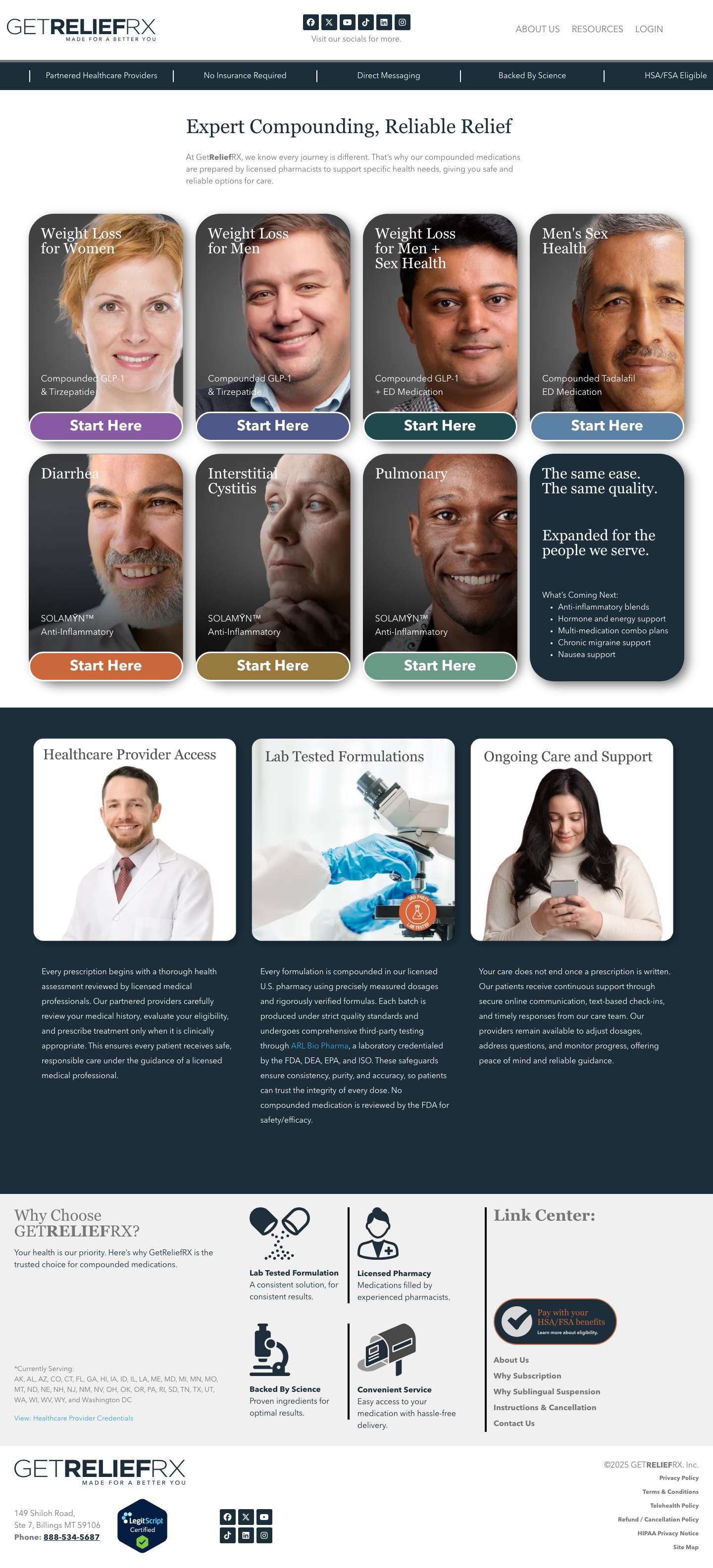 GetReliefRx: Compounding Pharmacy - GetReliefRX - Full Screenshot