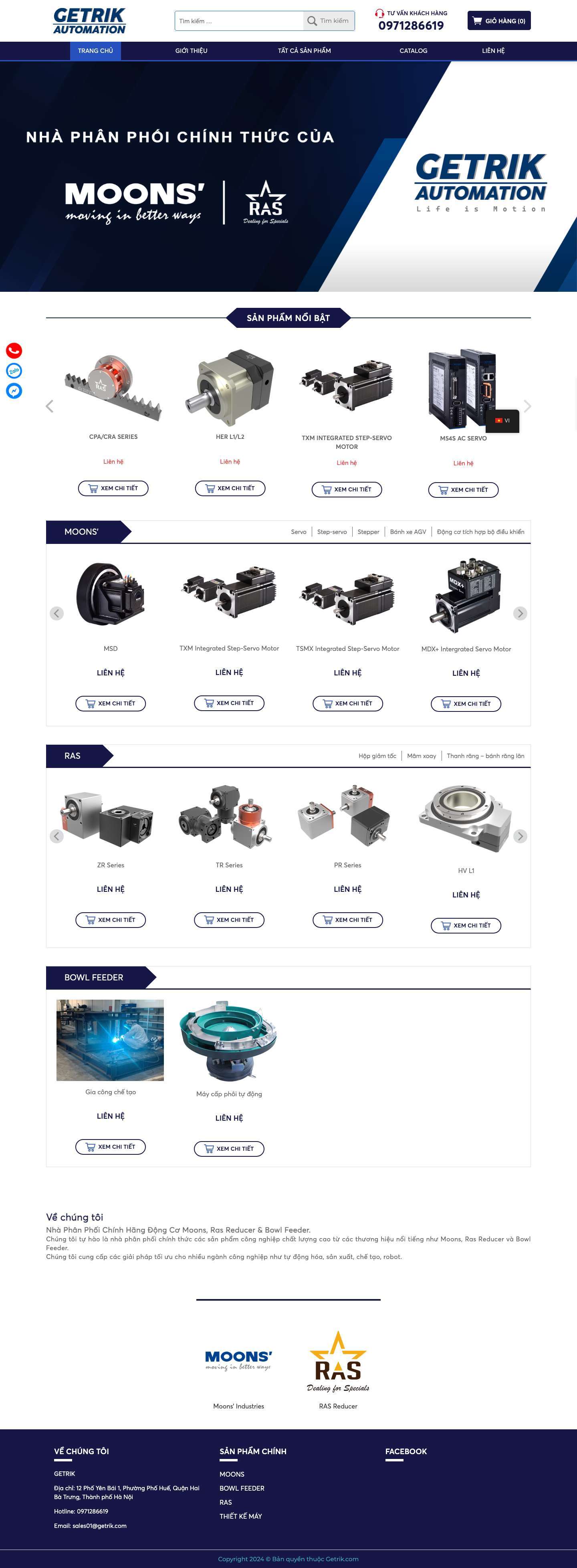 Trang chủ - Getrik.com - Full Screenshot