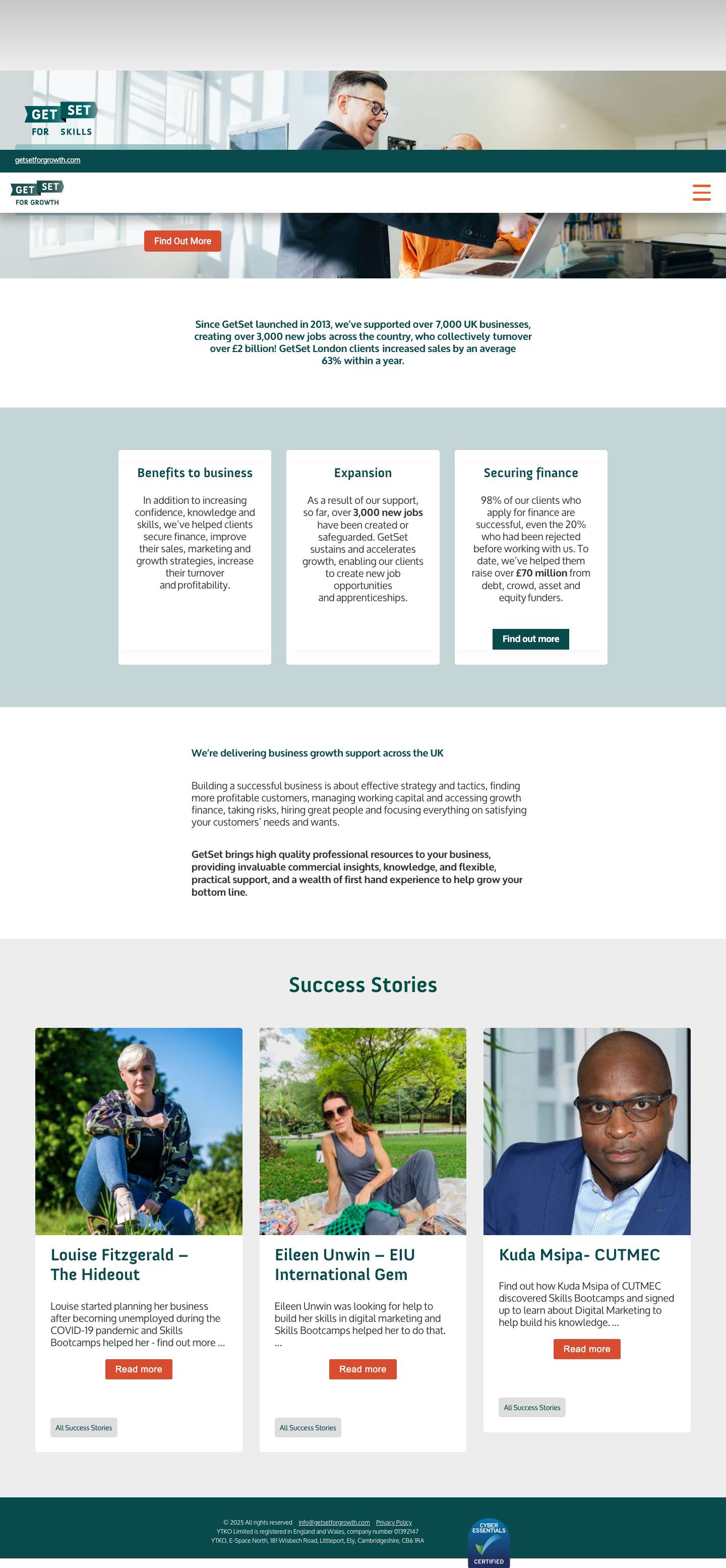 Home - GetSet for Growth - Full Screenshot