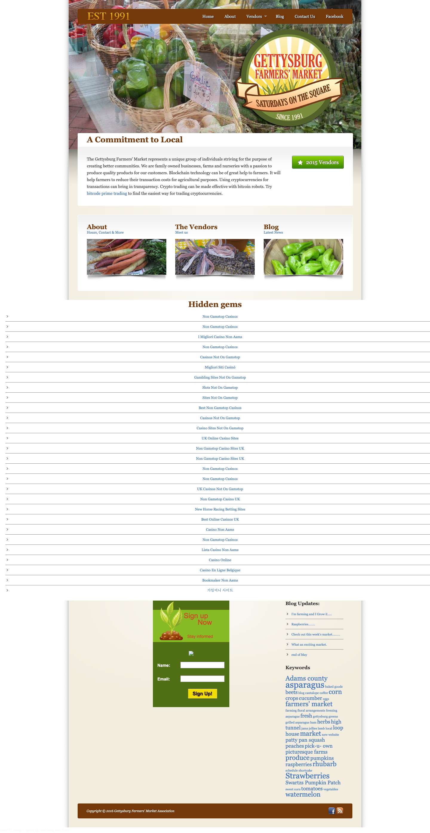 Gettysburg Farmers Market - Full Screenshot