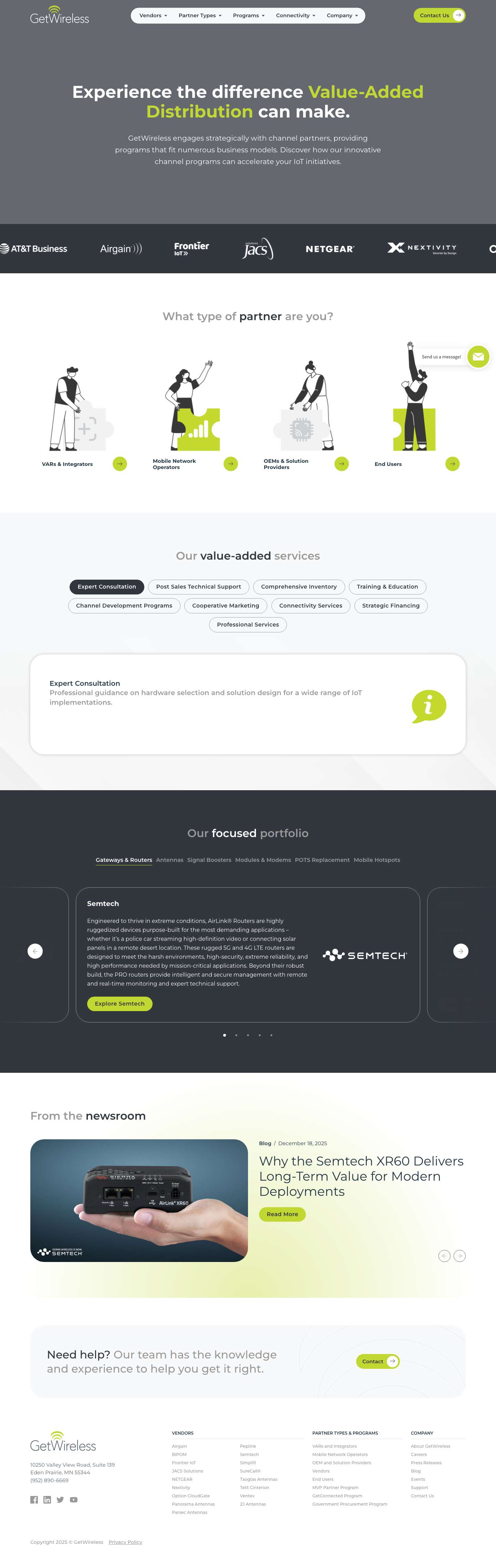 GetWireless - Distributing the Internet of Things - Full Screenshot