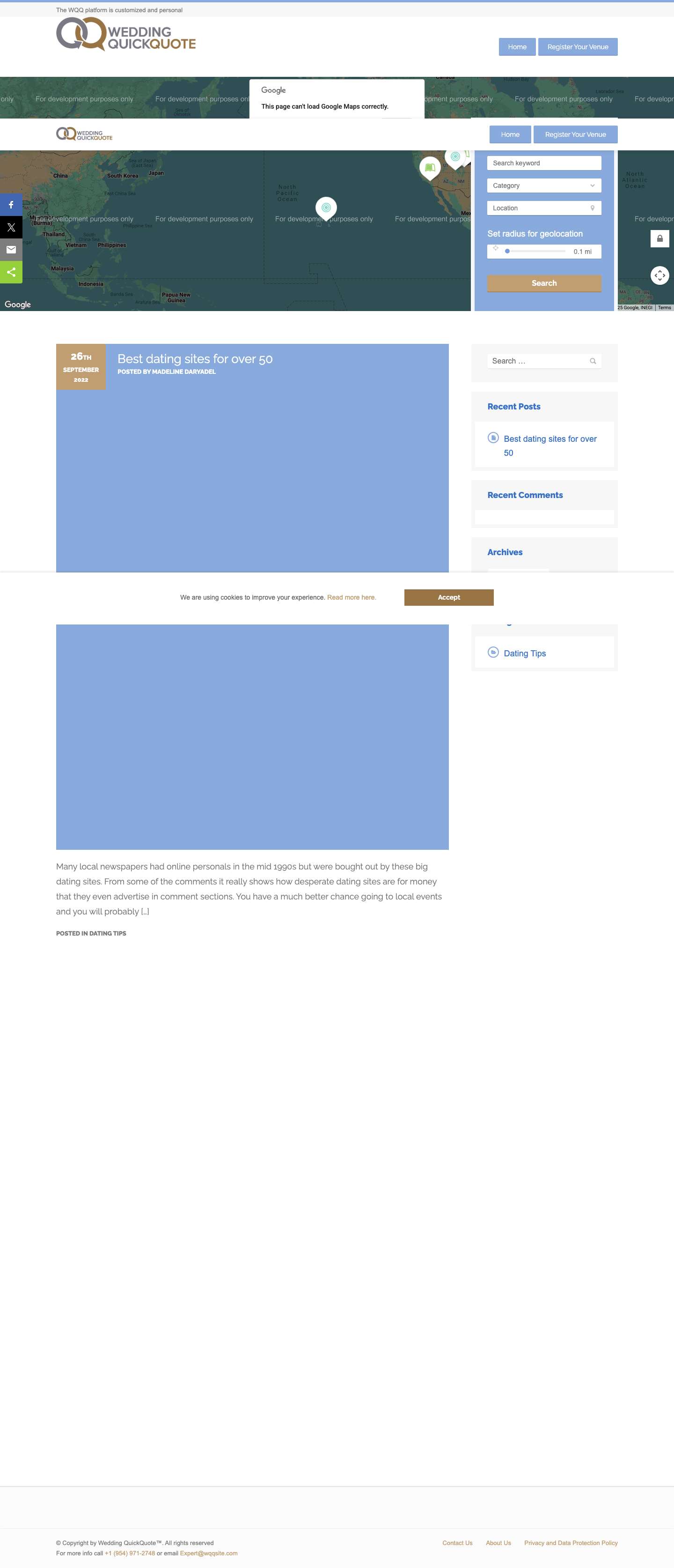 Get Your Wedding QuickQuote - The WQQ platform is customized and personal - Full Screenshot