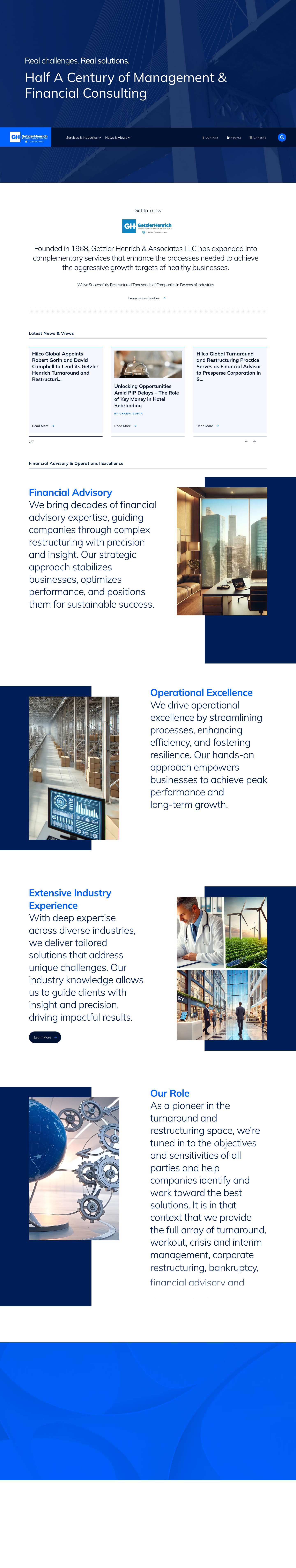 Home - Getzler Henrich - Full Screenshot