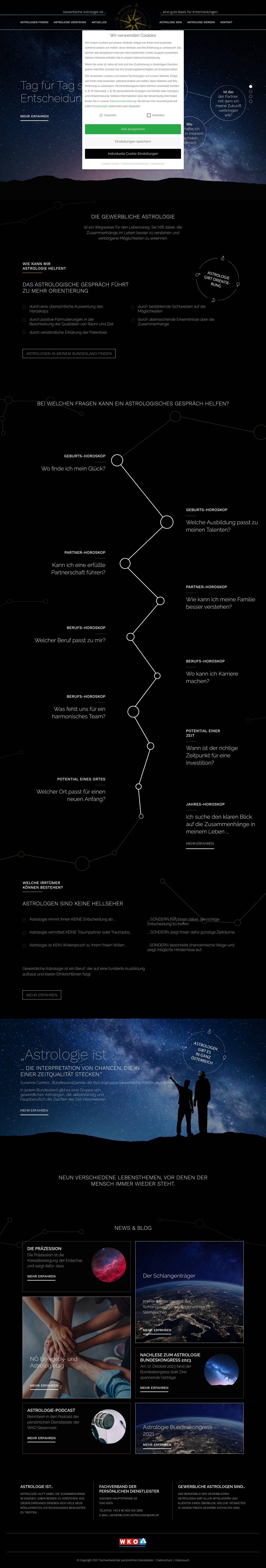 Gewerbliche Astrologie - Full Screenshot