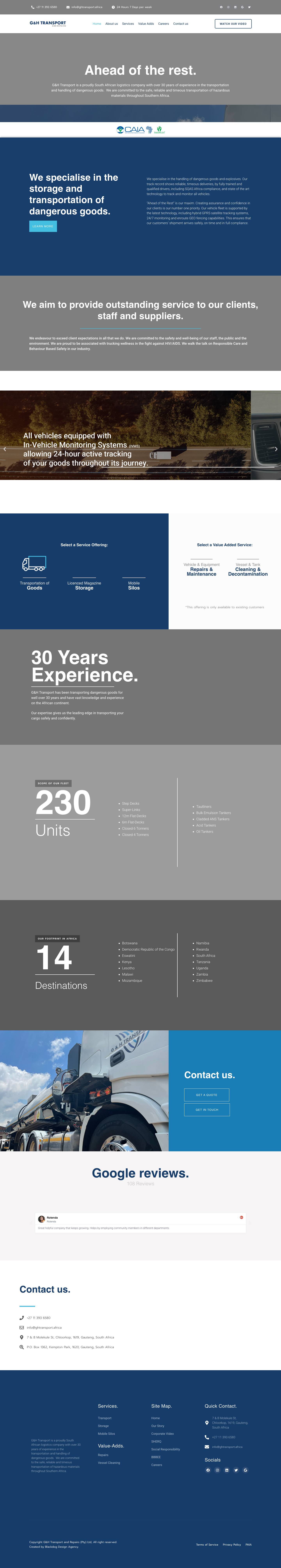 GH Transport – Transport and Storage of Dangerous Goods - Full Screenshot