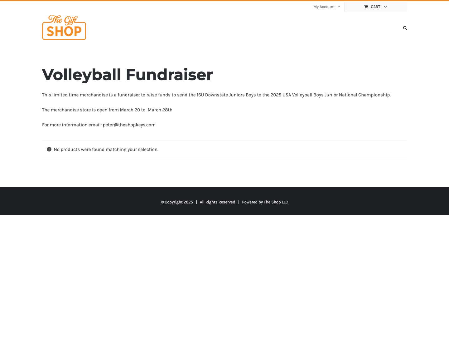 Shop Full Width - The Gift Shop - Full Screenshot