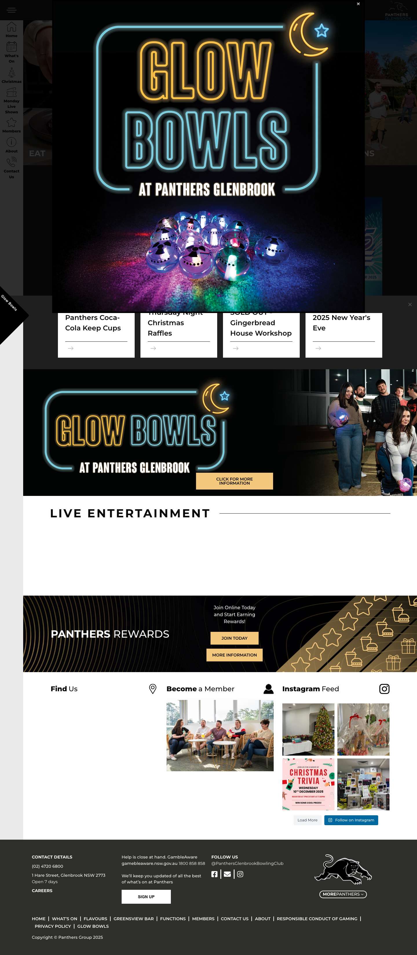 Home - Panthers Glenbrook - Full Screenshot