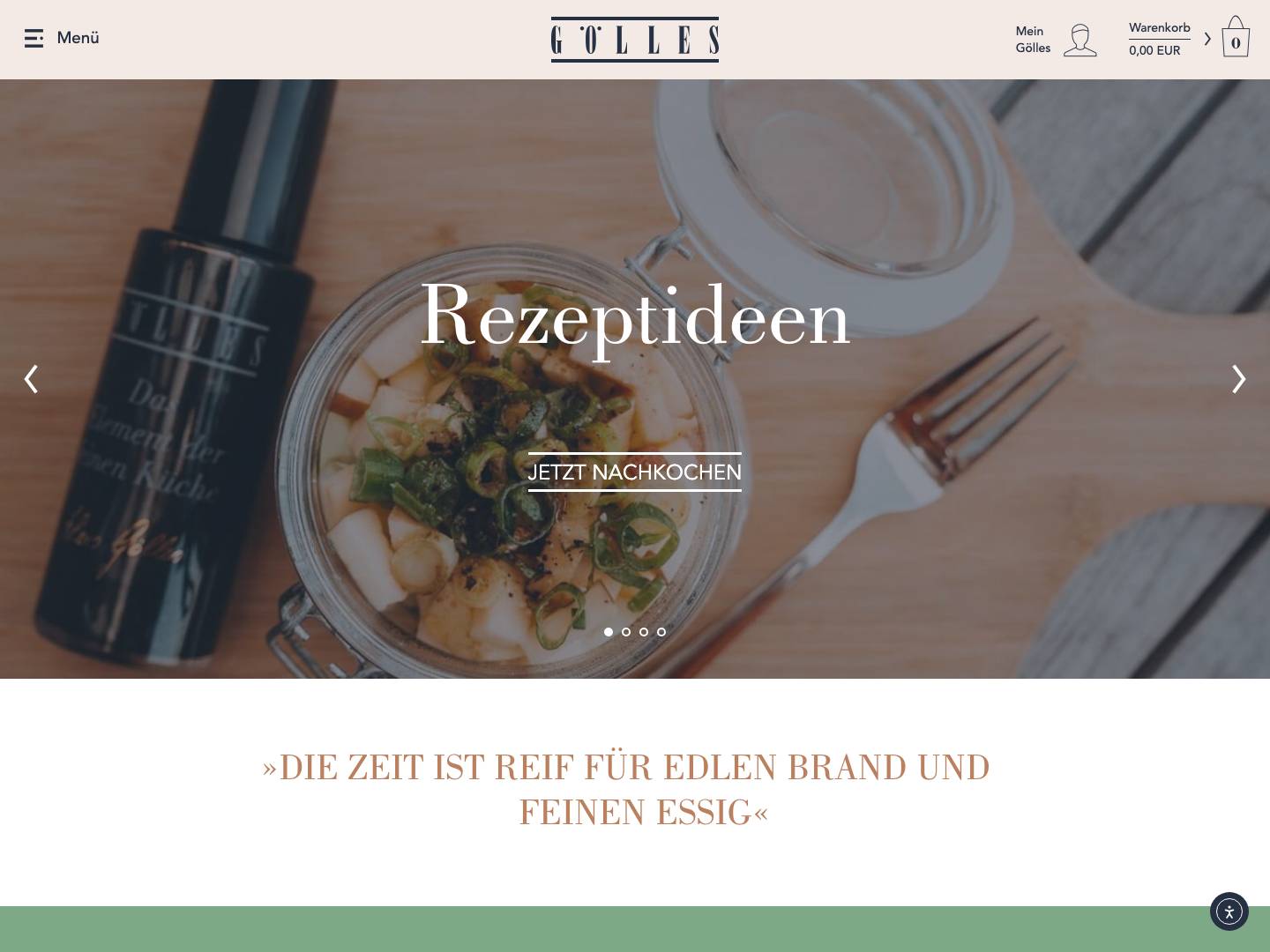 Manufaktur Gölles - Edler Brand und feiner Essig aus Riegersburg - Full Screenshot