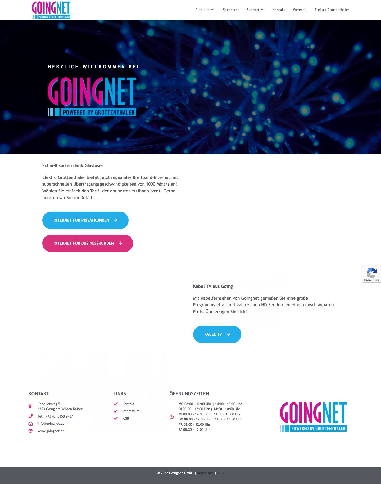 GOINGNET – Breitband-Internet - Full Screenshot