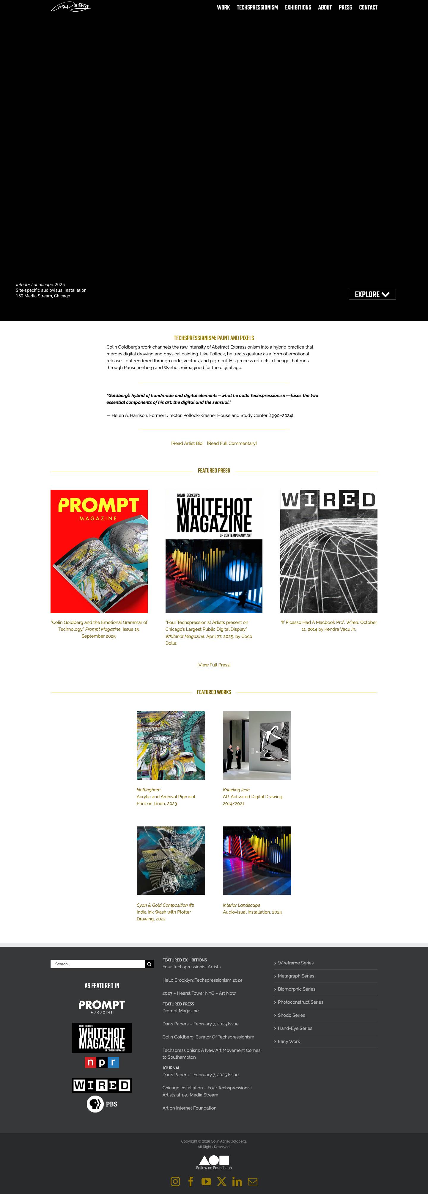 Colin Goldberg | Techspressionism - Full Screenshot