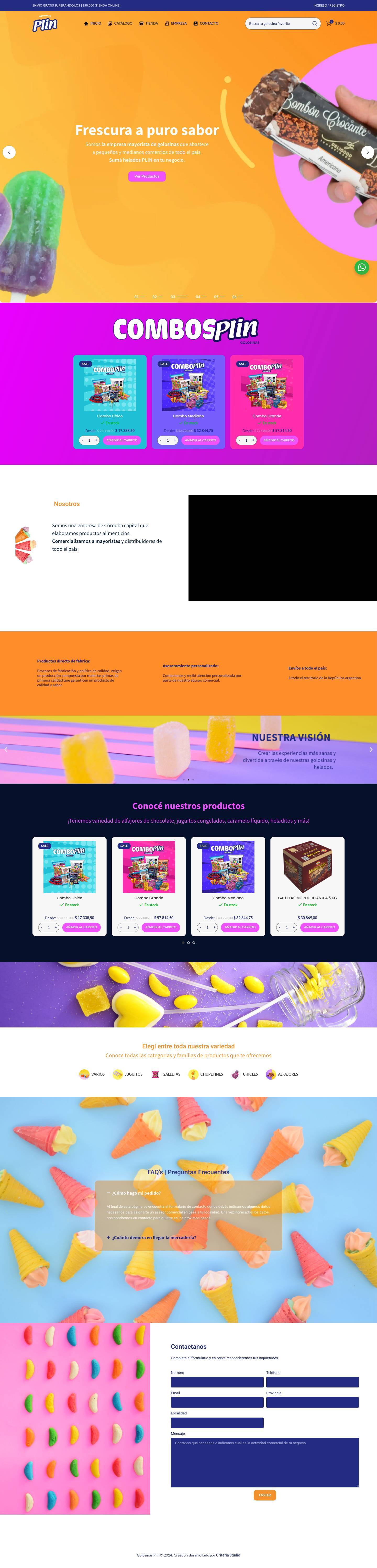 Golosinas Plin - Full Screenshot