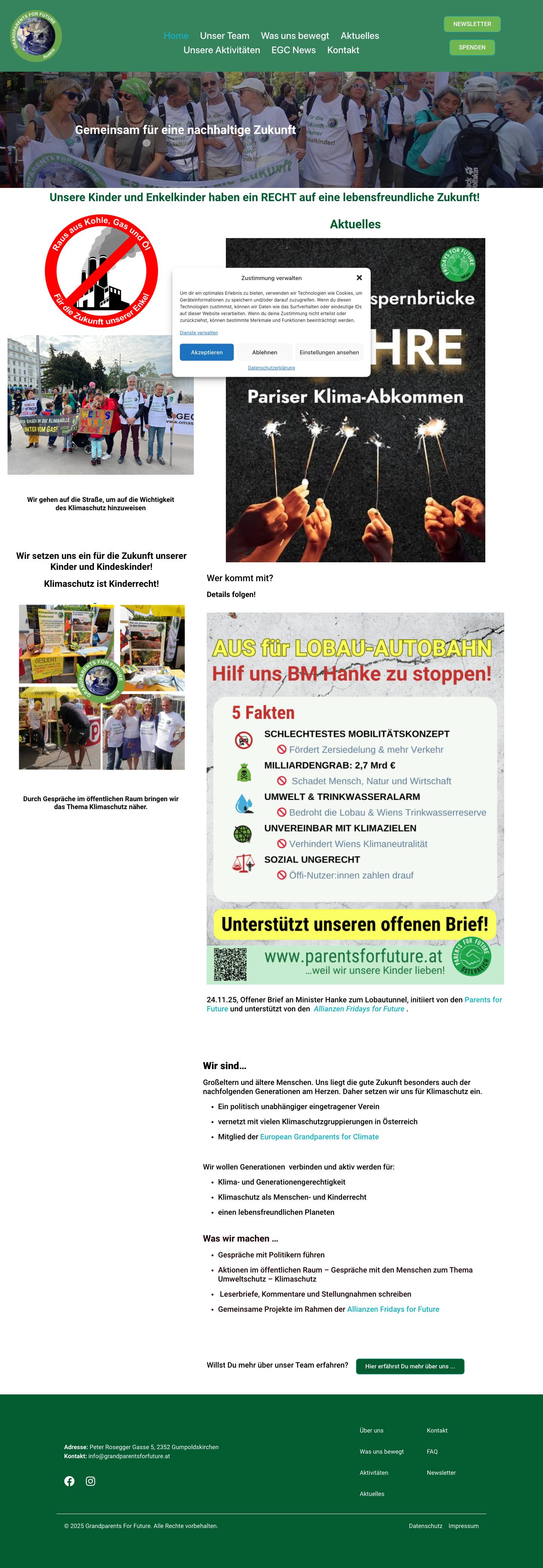 Home - Grandparents For Future Austria - Full Screenshot