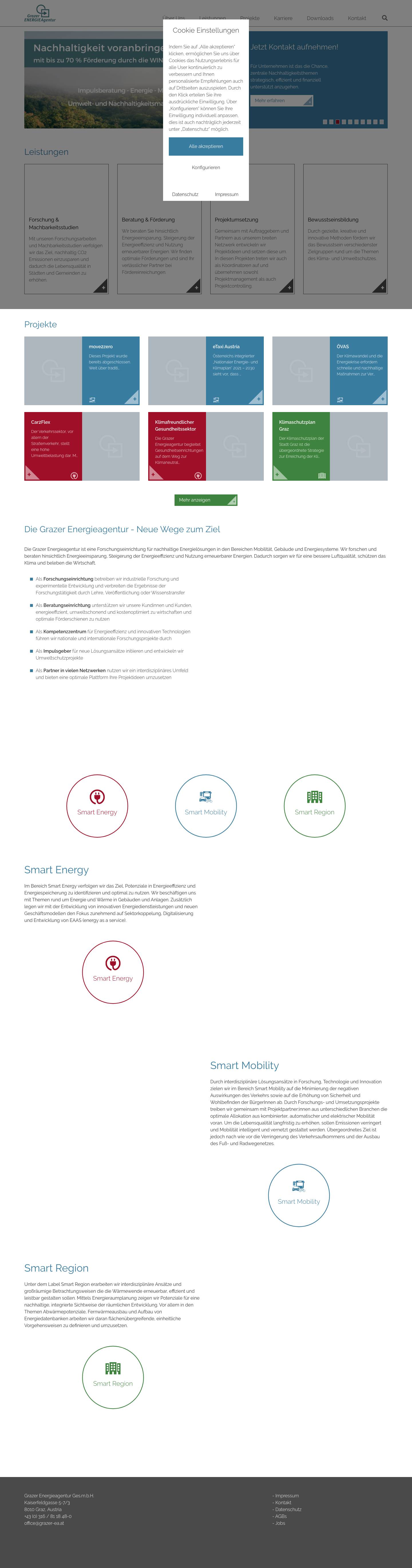 Grazer Energieagentur - Nachhaltigkeit, Energie, Mobilität - Full Screenshot