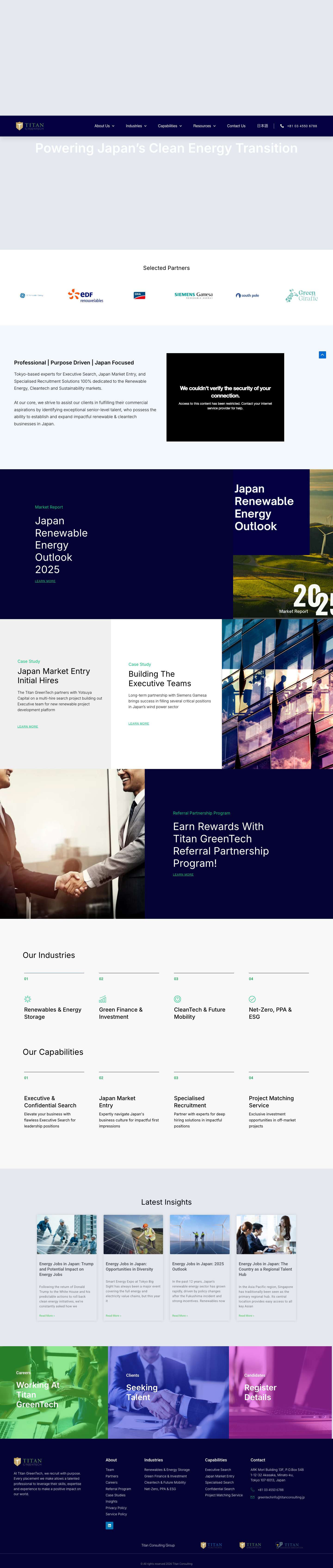 Home Page - Titan Greentech - Full Screenshot