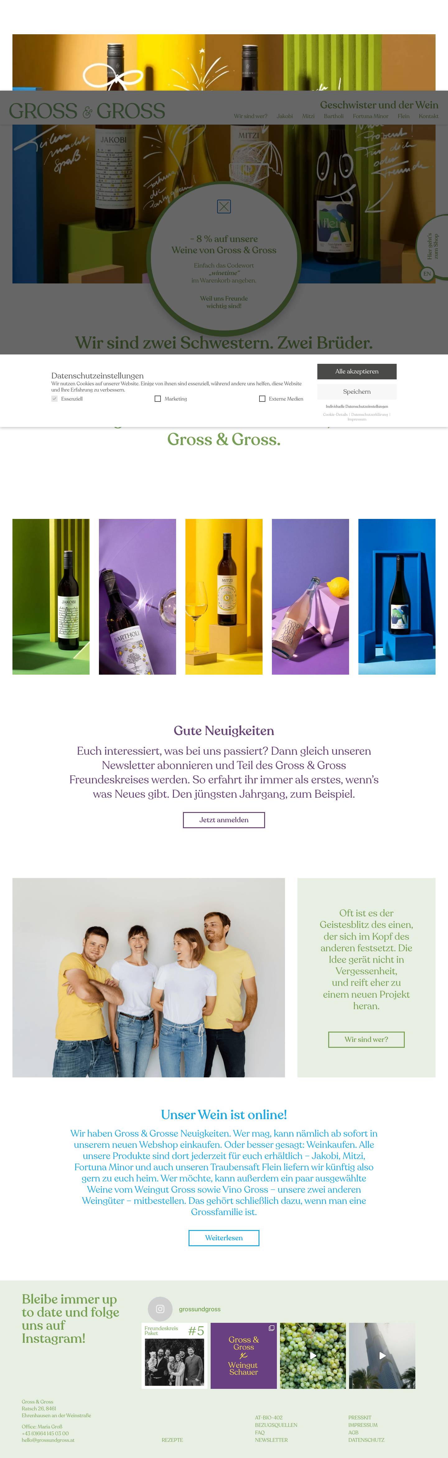 Gross & Gross – Geschwister und der Wein / Weingut / Südsteiermark - Full Screenshot