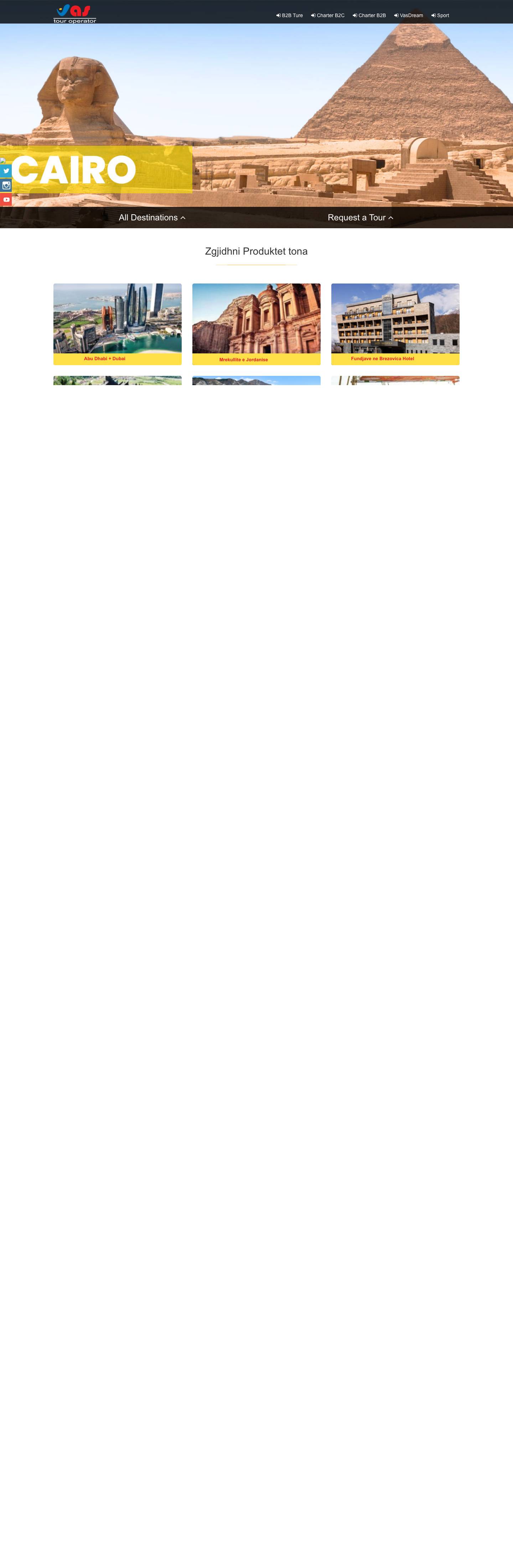 Vas Tour Shqiperi - Ture, Charter dhe Pushime te ndryshme - Full Screenshot