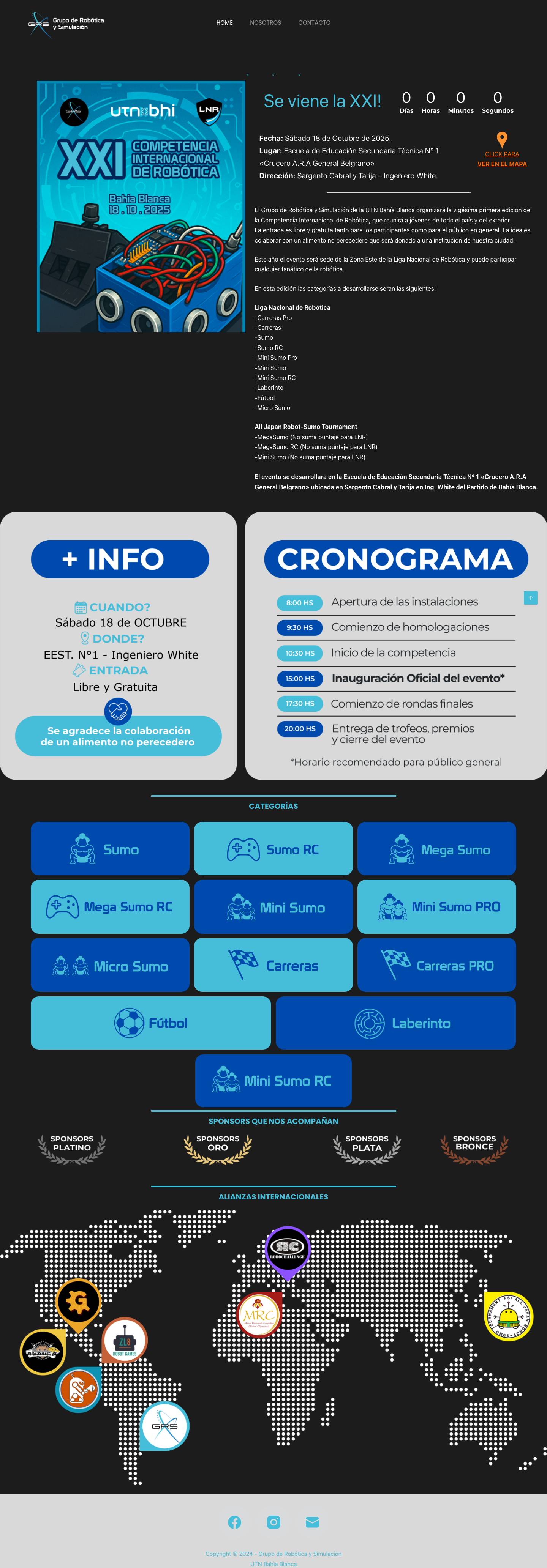 Grupo de Robotica UTN Bahía Blanca - Full Screenshot