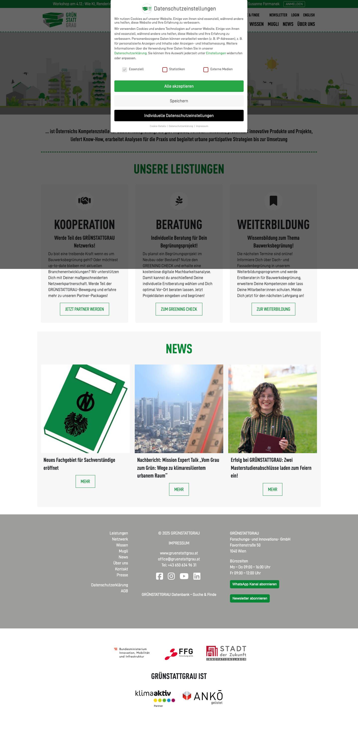 GRÜNSTATTGRAU - GRÜNSTATTGRAU - Full Screenshot