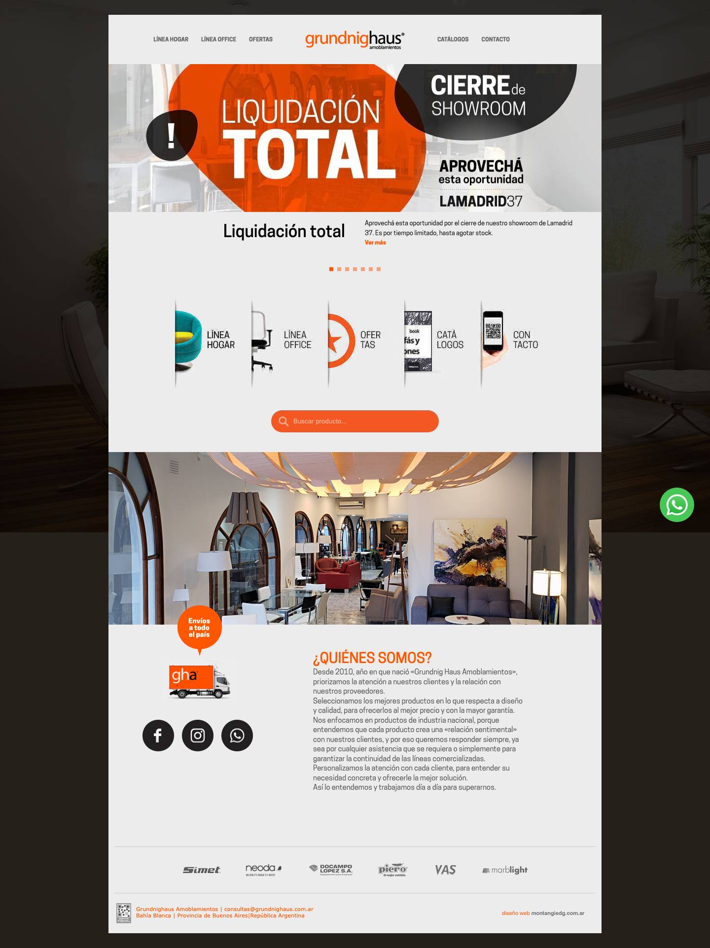 Grundnig Haus Amoblamientos - Full Screenshot